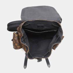 Pre Owned حقيبة لوي فيتون كريستوفر نوار كانفاس مونوغرام ماكاسار مقاس متوسط