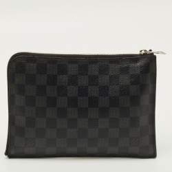 مملوكة مسبقًا حقيبة صغيرة لوي فيتون بسحاب كانفاس داميه غرافيت