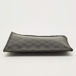 مملوكة مسبقًا حقيبة صغيرة لوي فيتون بسحاب كانفا س داميه غرافيت