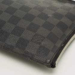 مملوكة مسبقًا حقيبة صغيرة لوي فيتون بسحاب كانفاس داميه غرافيت