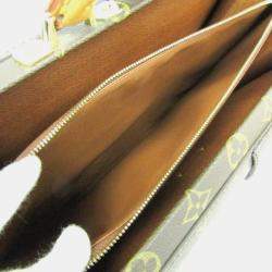 Pre Owned حقيبة مستندات لوي فيتون سلويت فيرموير بنقوش مونوغرام بنية