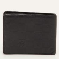 Pre Owned محفظة مطوية جلد أسود داميير أنفيني لويس فيتون سليم