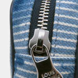 Pre Owned Louis Vuitton Outdoor Pochette Blue/Navy Watercolor Monogram