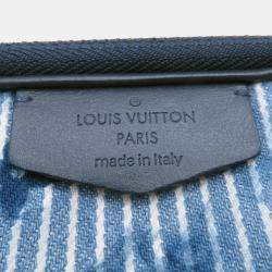 Pre Owned Louis Vuitton Outdoor Pochette Blue/Navy Watercolor Monogram