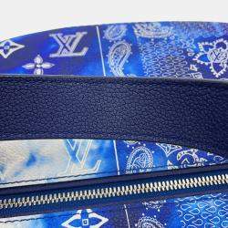 مملوكة مسبقًا Louis Vuitton Discovery Bumbag Blue Monogram Bandana Size Pm