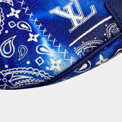 مملوكة مسبقًا Louis Vuitton Discovery Bumbag Blue Monogram Bandana Size Pm