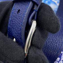 مملوكة مسبقًا Louis Vuitton Discovery Bumbag Blue Monogram Bandana Size Pm