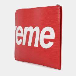 مملوكة مسبقًا Louis Vuitton Pochette Jour Red/Noir Epi Leather Supreme Size Gm