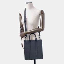 Pre Owned Louis Vuitton Sac Plat Black Monogram Taurillon