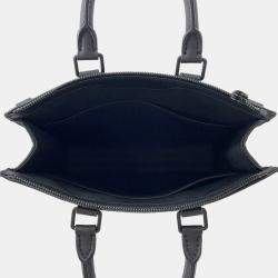 Pre Owned Louis Vuitton Sac Plat Black Monogram Taurillon