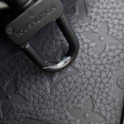 Pre Owned Louis Vuitton Sac Plat Black Monogram Taurillon