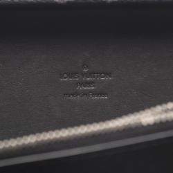 Pre Owned Louis Vuitton Monogram Eclipse Clutch Box Shoulder Bag In Pvc-Coated Canvas And Leather Black