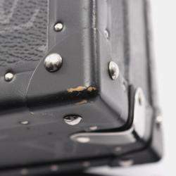 Pre Owned Louis Vuitton Monogram Eclipse Clutch Box Shoulder Bag In Pvc-Coated Canvas And Leather Black