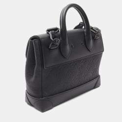 Pre Owned حقيبة يد لوي فيتون ستيمر PM جلد مونوغرام توريلون أسود