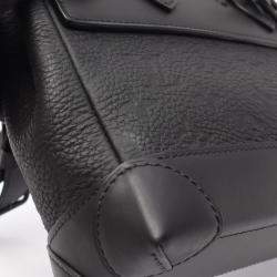 Pre Owned حقيبة يد لوي فيتون ستيمر PM جلد مونوغرام توريلون أسود