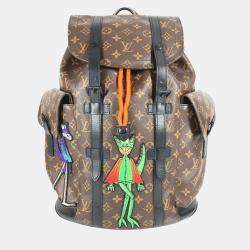 مملوكة مسبقًا Louis Vuitton Monogram Lv Friend Virgil Abloh Christopher Pm Backpack Brown