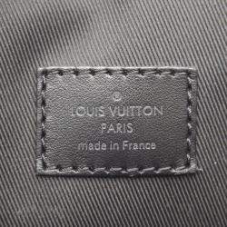 Pre Owned Louis Vuitton Christopher Slim Backpack Leather Black