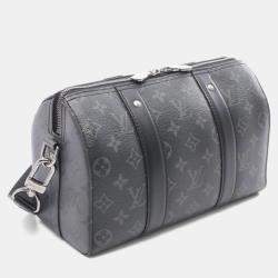 Pre Owned حقيبة لويس فويتون سيتي كيفال كتف قماش مغلف بلاستيك وجلد مونوغرام إيبس بلاك/غراي