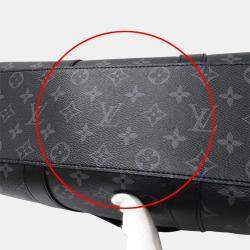 Pre Owned Louis Vuitton Monogram Eclipse Tote Bag/Handbag 2-Way Sac Plat 24H Black
