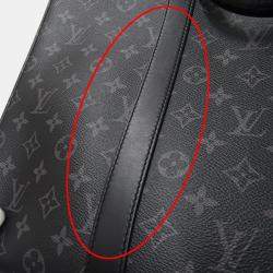 Pre Owned Louis Vuitton Monogram Eclipse Tote Bag/Handbag 2-Way Sac Plat 24H Black