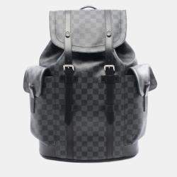 مملوكة مسبقًا Louis Vuitton Christopher Pm Backpack Coated Canvas And Leather With Damier Graphite Pattern Black