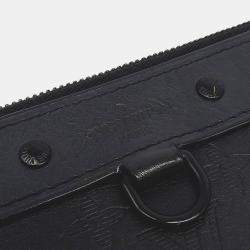 مملوكة مسبقًا Louis Vuitton Black Leather Shadow Discovery Pochette Clutch