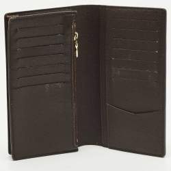 Pre Owned محفظة لوي فيتون برازا كانفاس دامييه إيبين