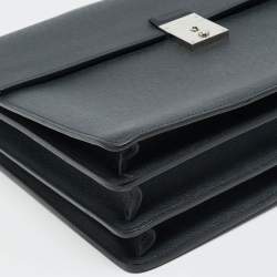 Pre Owned Louis Vuitton Robusto 3 Navy Blue Taiga Leather Briefcase