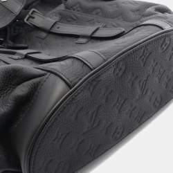 Pre Owned حقيبة ظهر لويس فيتون كريستوفر بي إم مونوغرام توريلون جلد أسود