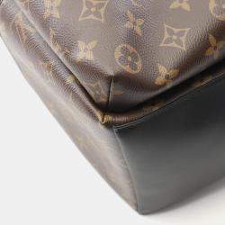 Pre Owned Louis Vuitton Discovery Backpack Pm Coated Canvas And Leather Monogram Macassar Brown Black