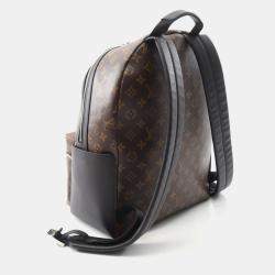 Pre Owned Louis Vuitton Discovery Backpack Pm Coated Canvas And Leather Monogram Macassar Brown Black