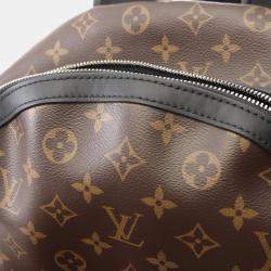 Pre Owned Louis Vuitton Discovery Backpack Pm Coated Canvas And Leather Monogram Macassar Brown Black