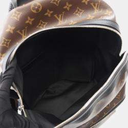 Pre Owned Louis Vuitton Discovery Backpack Pm Coated Canvas And Leather Monogram Macassar Brown Black