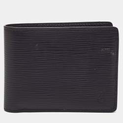 مملوكة مسبقًا Louis Vuitton Black Epi Leather Bifold Wallet
