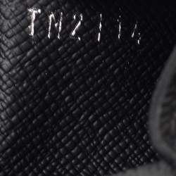 Pre Owned محفظة لوي فيتون ثنائية الطي من جلد إيبي أسود