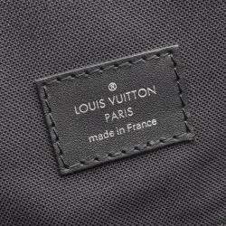 Pre Owned Louis Vuitton Christopher Mm Backpack Coated Canvas And Leather Monogram Macassar Brown Black