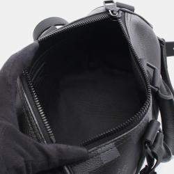 Pre Owned حقيبة لوي فيتون كييبال باندولير 25 مونوغرام ماكاسار داموفلاج كانفاس مطلي وجلد أسود