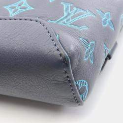 Pre Owned حقيبة خصر لويس فيتون ديوو سلينغ جلد مونوغرام شادو رمادي/أزرق