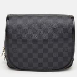 مملوكة مسبقًا Louis Vuitton Toiletry Kit Black Damier Graphite Canvas Pouch