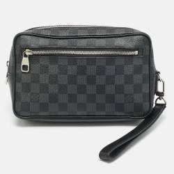 Pre Owned Louis Vuitton Damier Graphite Canvas Kasai Pochette