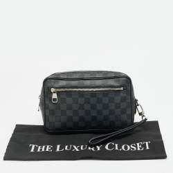Pre Owned Louis Vuitton Damier Graphite Canvas Kasai Pochette