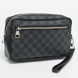 Pre Owned Louis Vuitton Damier Graphite Canvas Kasai Pochette