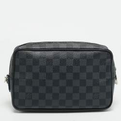 Pre Owned Louis Vuitton Damier Graphite Canvas Kasai Pochette