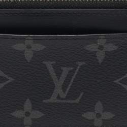 Pre Owned Louis Vuitton Monogram Eclipse Canvas Coin Card Holder