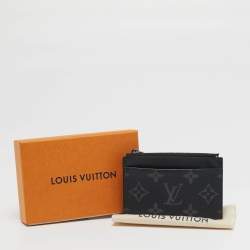 Pre Owned Louis Vuitton Monogram Eclipse Canvas Coin Card Holder