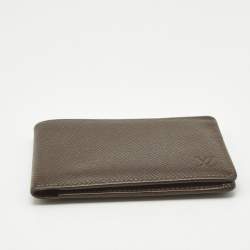 مملوكة مسبقًا محفظة لوي فيتون جلد أحمر متعددة ثنائية الطي