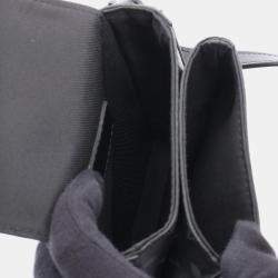 Pre Owned حقيبة كتف محفظة قابلة للارتداء عامودية قفل لويس فيتون مونوغرام إكليبس قماش مطلي وجلد أسود