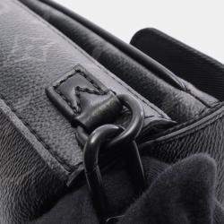 Pre Owned حقيبة كتف محفظة قابلة للارتداء عامودية قفل لويس فيتون مونوغرام إكليبس قماش مطلي وجلد أسود