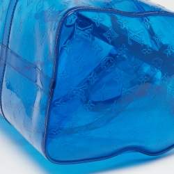 Pre Owned حقيبة لوي فيتون كيبال باندوليير 50 زرقاء شفافة بي في سي مونوجرامي