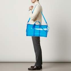 Pre Owned حقيبة لوي فيتون كيبال باندوليير 50 زرقاء شفافة بي في سي مونوجرامي